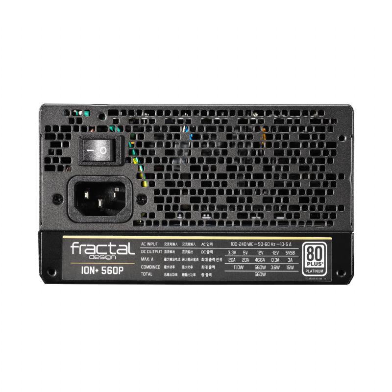 Fractal Design Ion+ 560W 560 Wattios 80+ Platinum Modular imagen 3