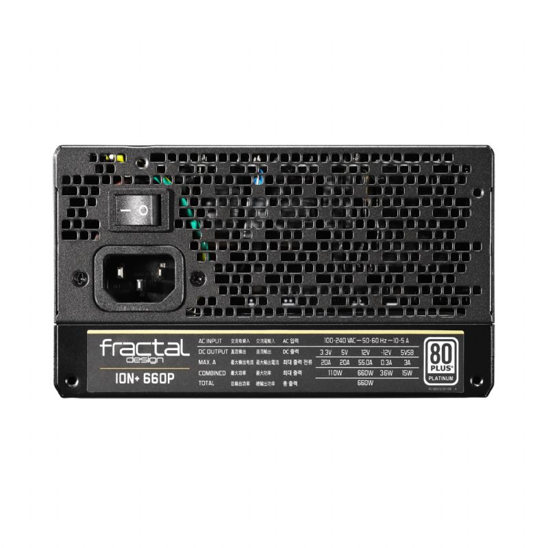 Fractal Design Ion+ 660W 660 Wattios 80+ Platinum Modular imagen 5