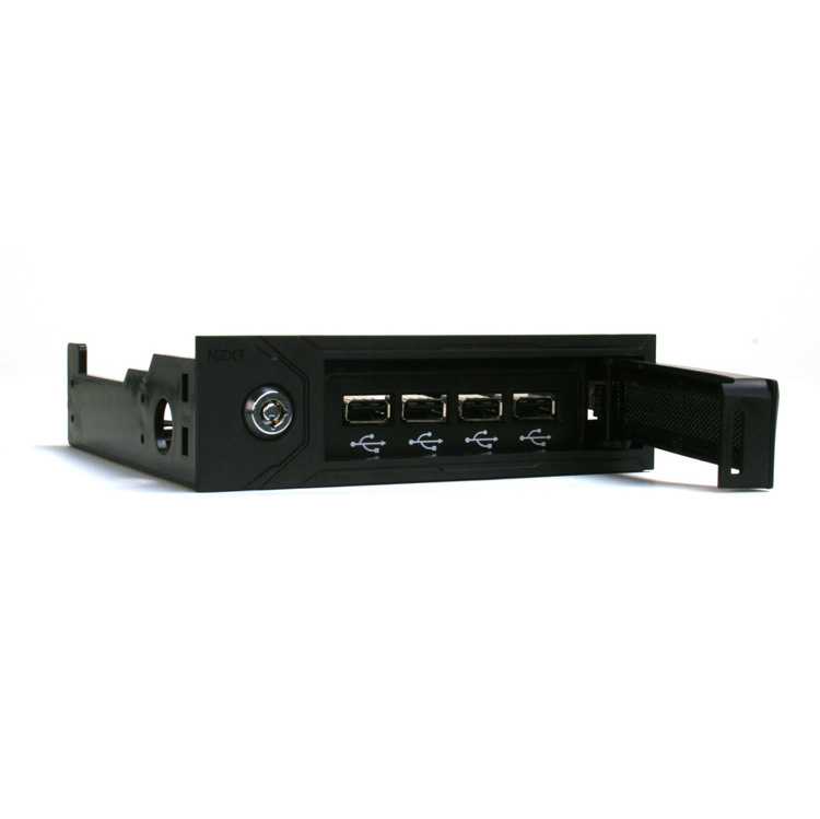 Frontal antirrobo dispositivos NZXT Bunker 5.25" imagen 3