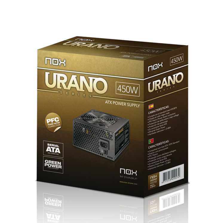Fuente ATX NOX Urano Series 450W x4 SATA