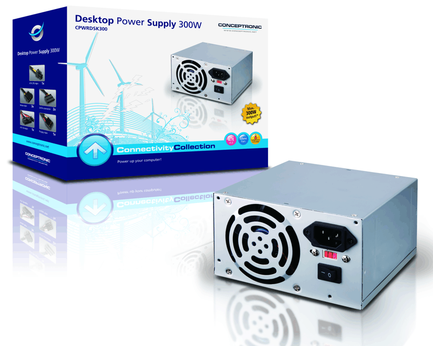 Fuente Alimentación Conceptronic Sobremesa 300w Potencia Real CPWRDSK300 imagen 2