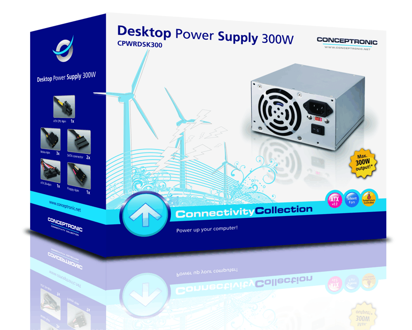 Fuente Alimentación Conceptronic Sobremesa 300w Potencia Real CPWRDSK300 imagen 3
