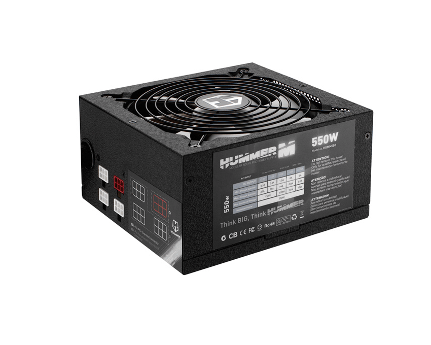 Fuente Modular NOX HUMMER 550W PFC Activo 140 mm imagen 3