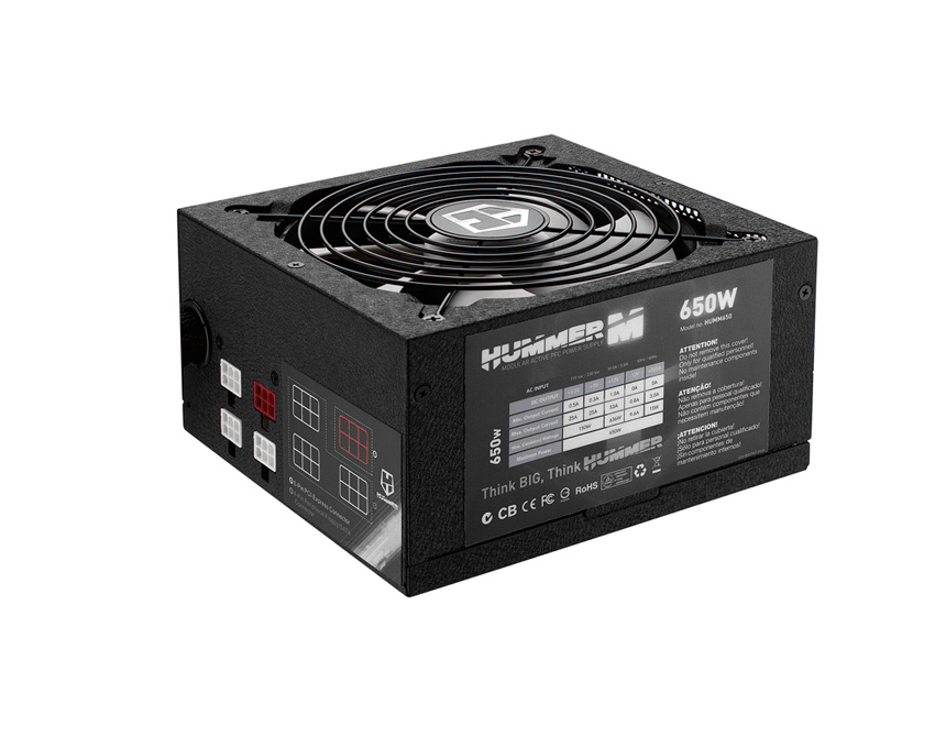 Fuente Modular NOX HUMMER 650W PFC Activo 140 mm imagen 4