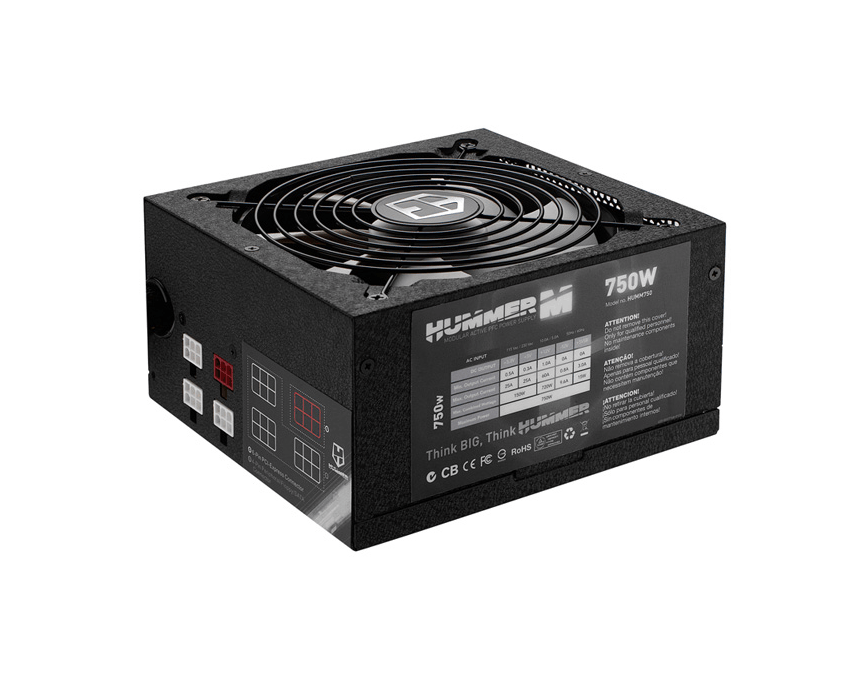 Fuente Modular NOX HUMMER 750W PFC Activo 140 mm imagen 4
