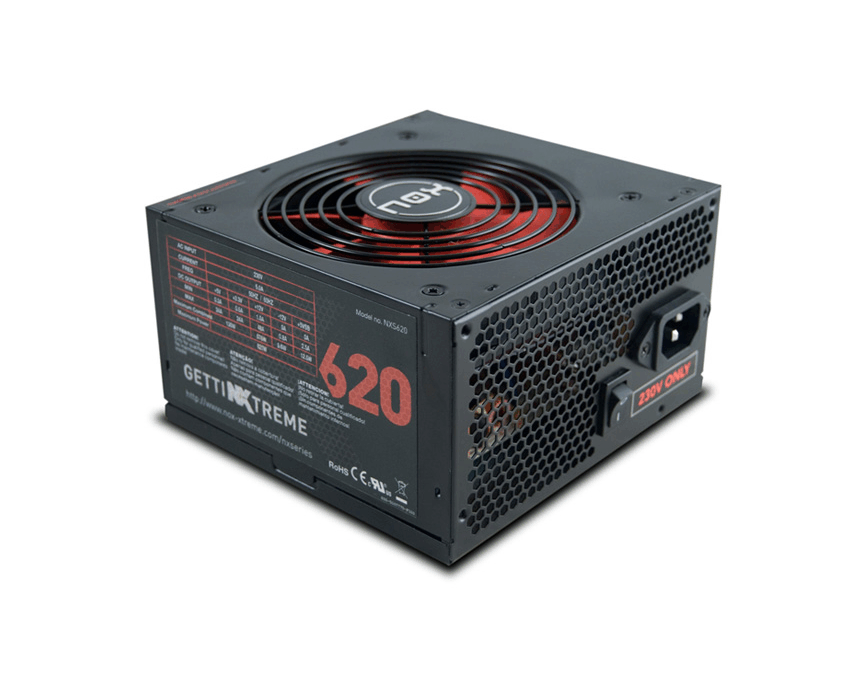 Fuente NOX NX Series 620W PFC Activo 120 Red Fan imagen 5