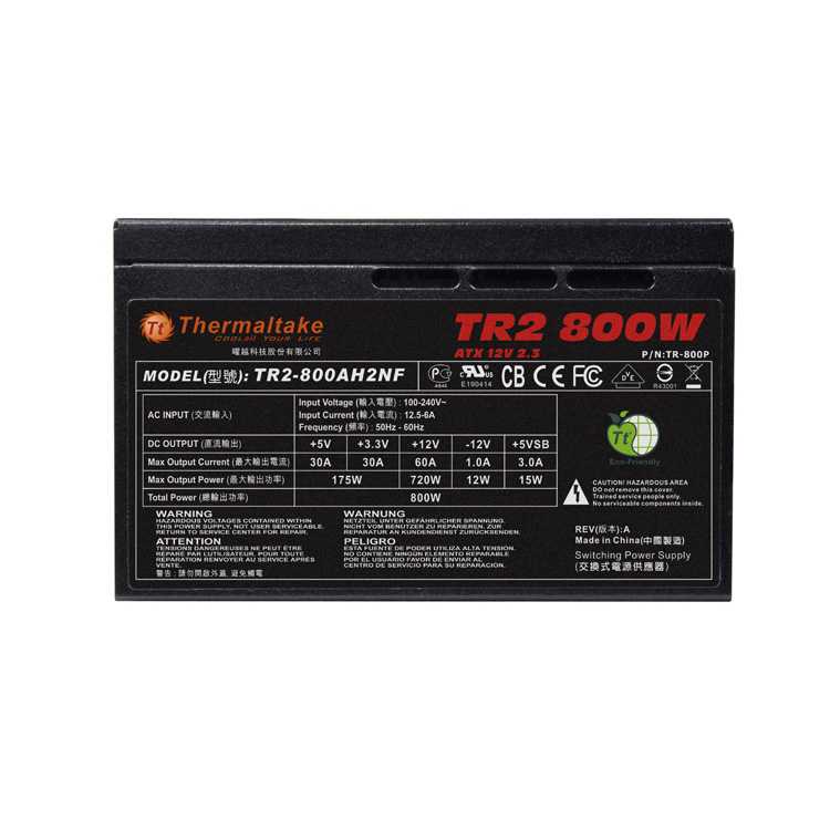 Fuente THERMALTAKE TR2 Series 800W 80PLUS Bronze imagen 5
