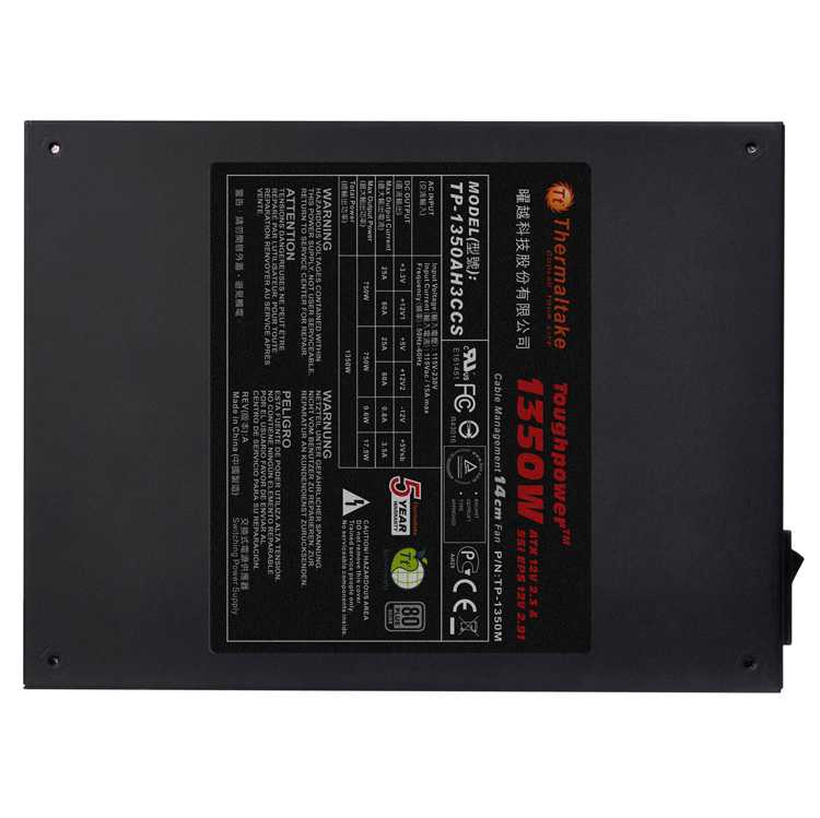 Fuente modular THERMALTAKE Toughpower1350W 80Plus Silv imagen 3