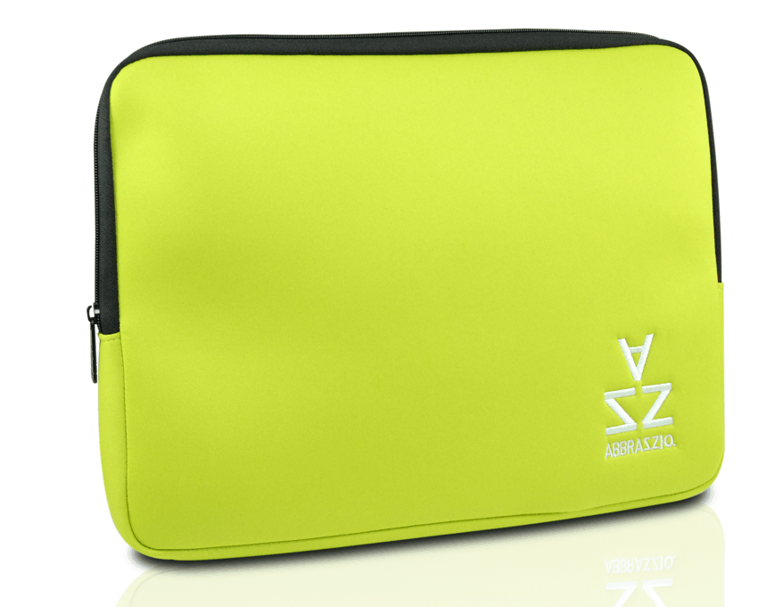 Funda ABBRAZZIO Verde Lima con detalles en cremallera 13"-14"