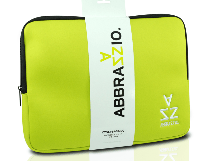 Funda ABBRAZZIO Verde Lima con detalles en cremallera 13"-14" imagen 2