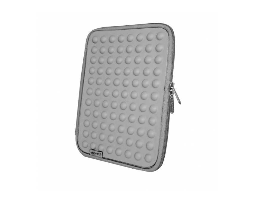 Funda para IPAD / Tablet de 7 a 10 pulgadas APPROX Efecto Rugoso Gris