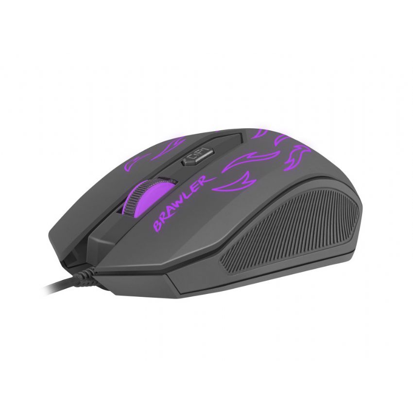 Fury Brawler Ratón Gaming 1600DPI Negro RGB