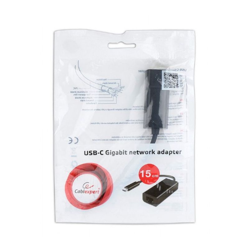 Gembird A-CM-LAN-01 Adaptador Ethernet GigaLan a USB C imagen 2