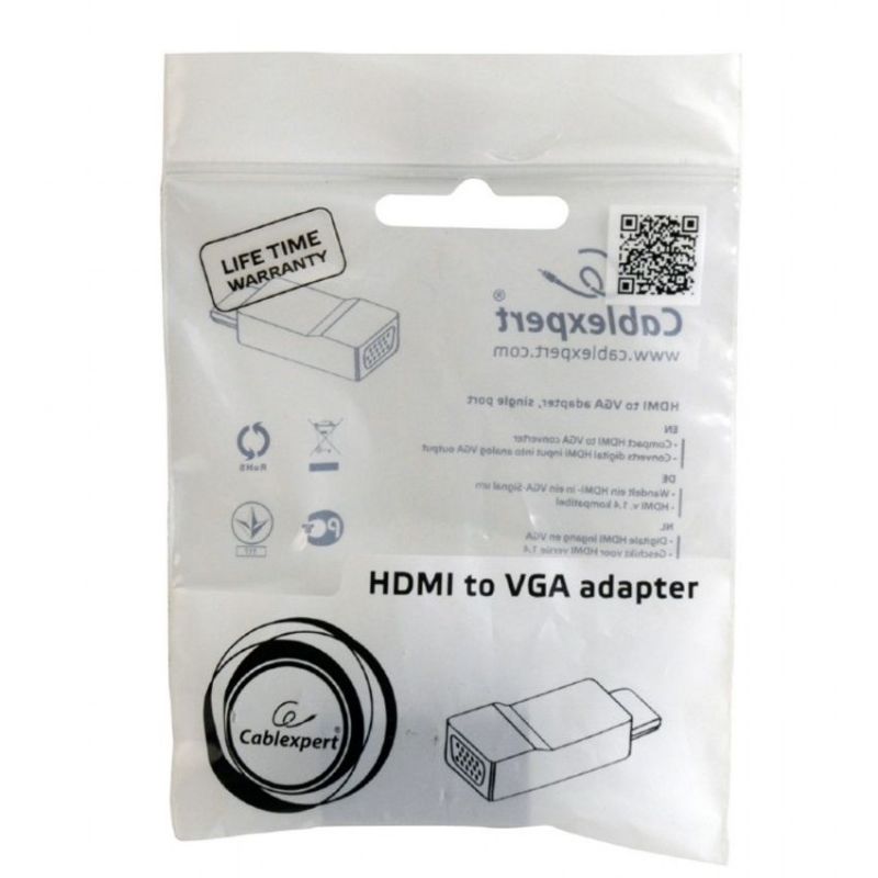 Gembird A-HDMI-VGA-001 Adaptador de HDMI Macho a VGA Hembra imagen 3