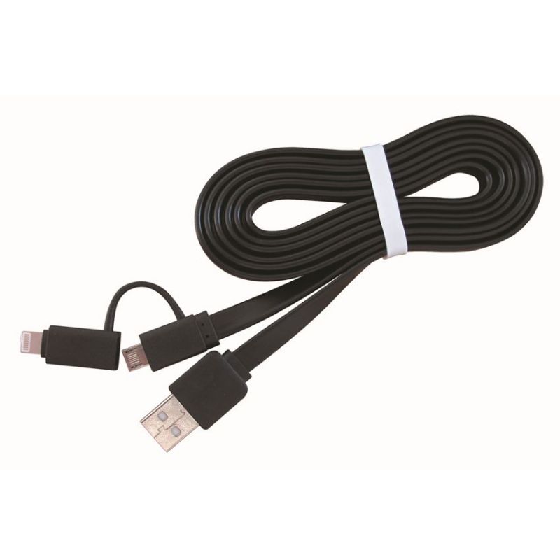 Gembird CC-USB2-AMLM2-1M Cable USB 2.0 a Lightning / Micro USb 1m