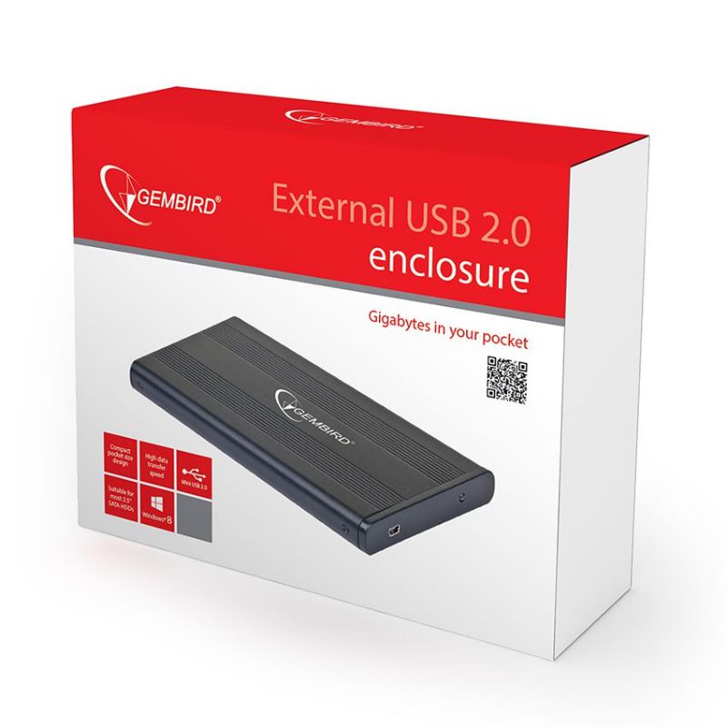 Gembird Caja 2.5" Sata USB 2.0 Negra EE2-U2S-5 imagen 2