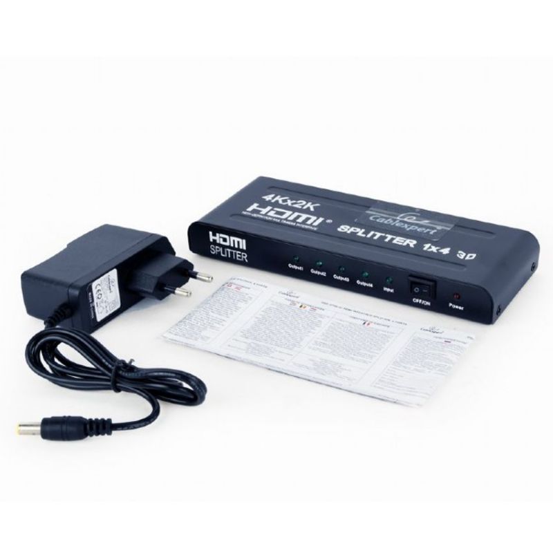 Gembird DSP-4PH4-02 Splitter HDMI 4 Monitores imagen 3