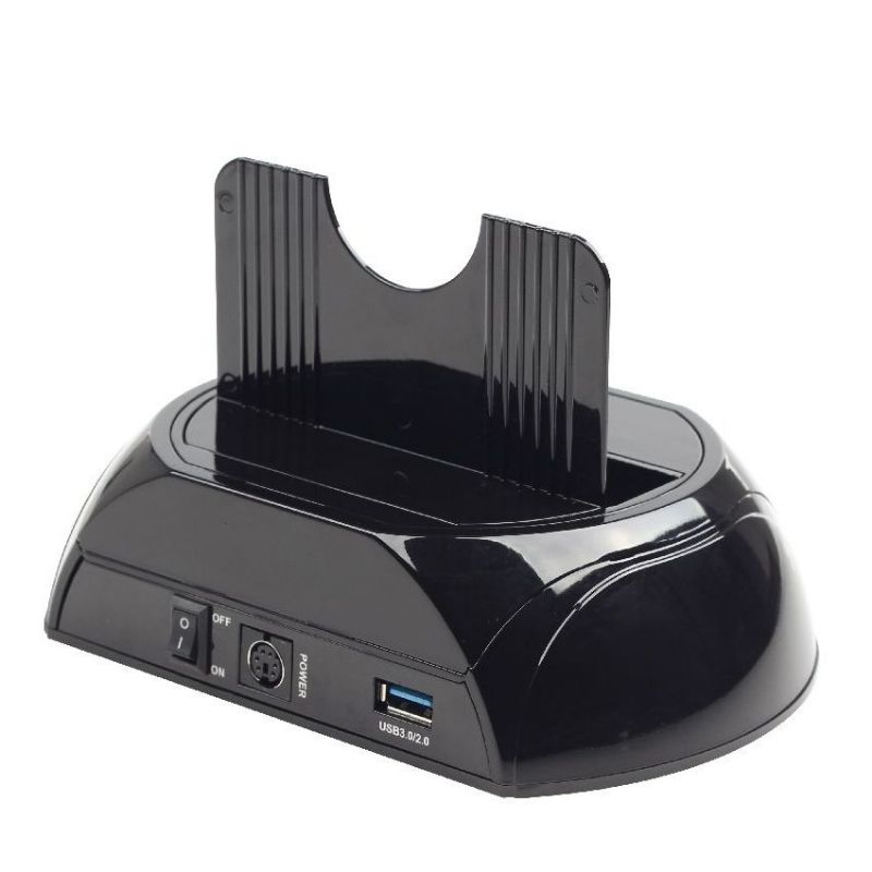 Gembird Docking Station USB 3.0 Negra HD32-U3S-2 imagen 2