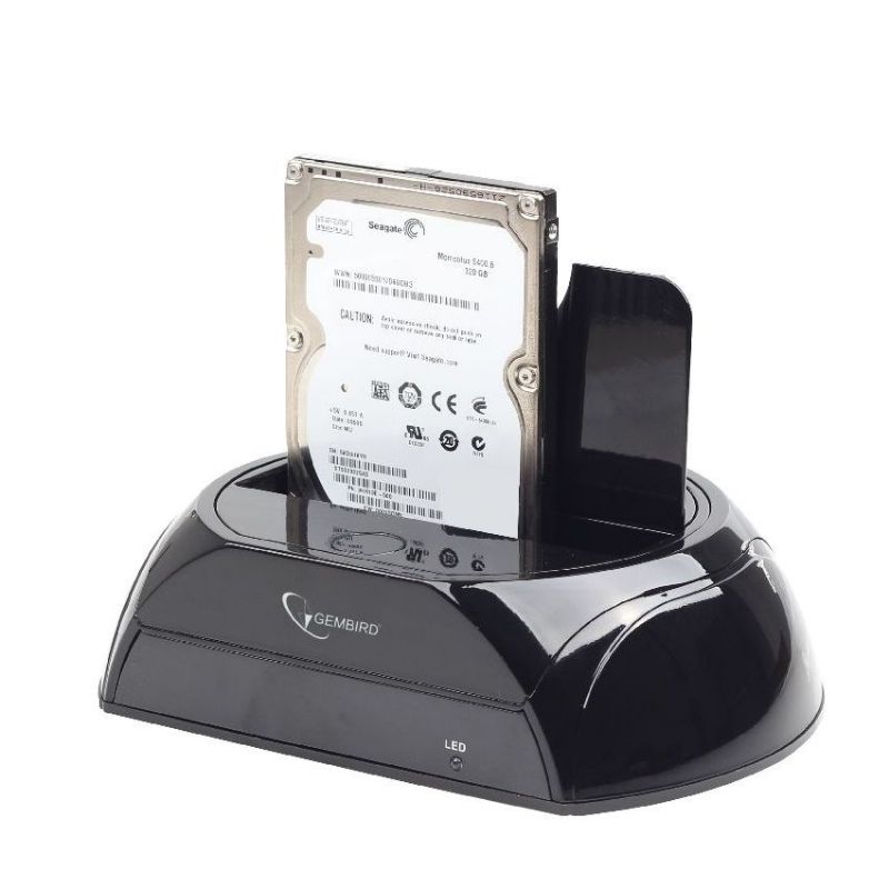 Gembird Docking Station USB 3.0 Negra HD32-U3S-2 imagen 3