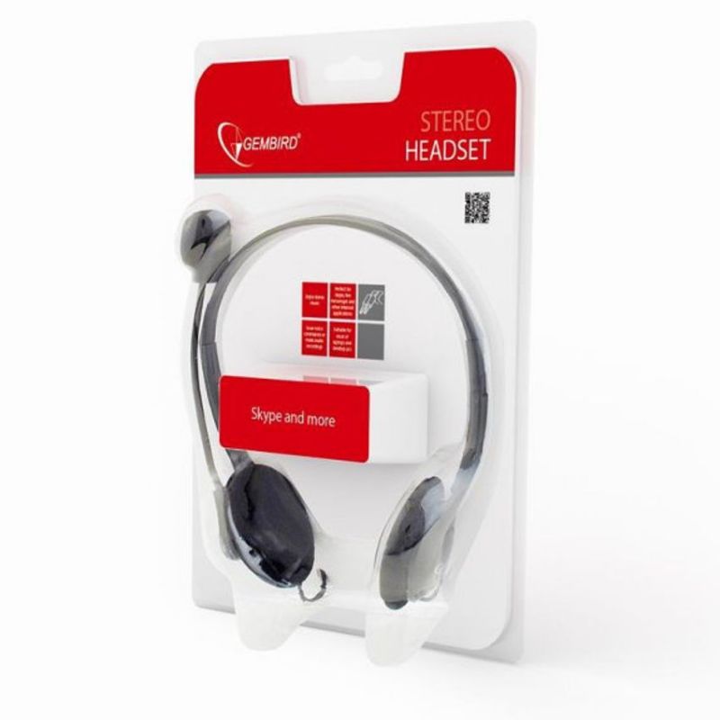 Gembird MHS-123 Auriculares con Micrófono Negro imagen 2