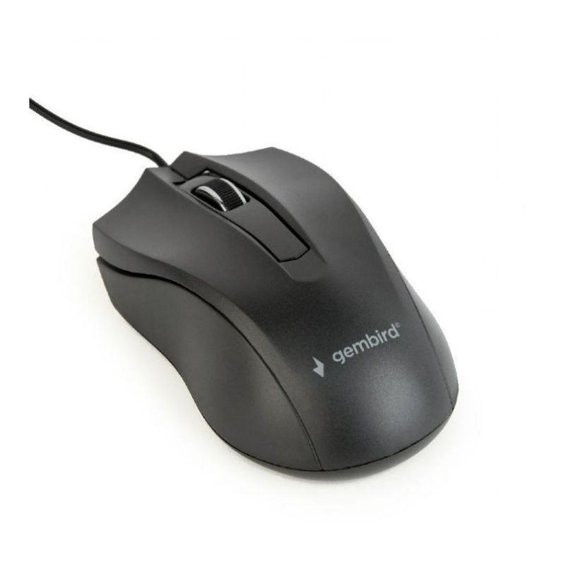 Gembird MUS-3B-01 Ratón USB Negro 3 Botones