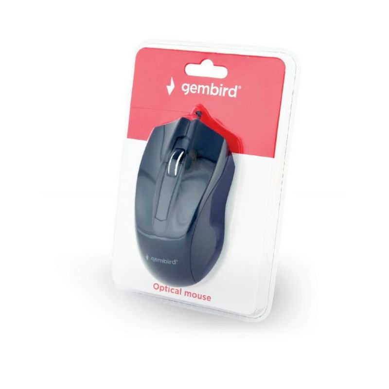 Gembird MUS-3B-01 Ratón USB Negro 3 Botones imagen 3