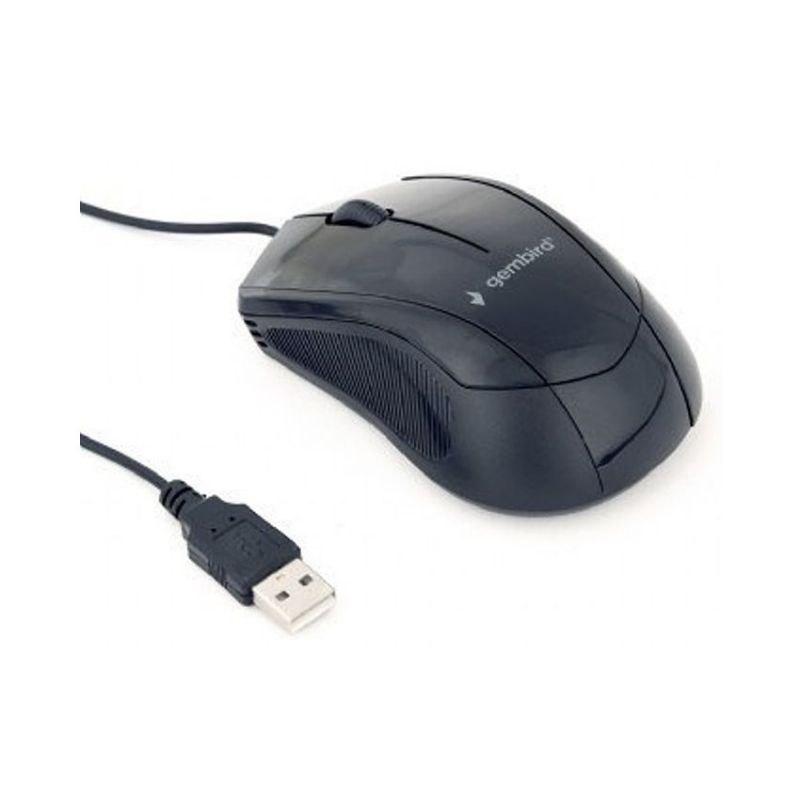 Gembird MUS-3B-02 Ratón USB Negro 3 Botones imagen 3
