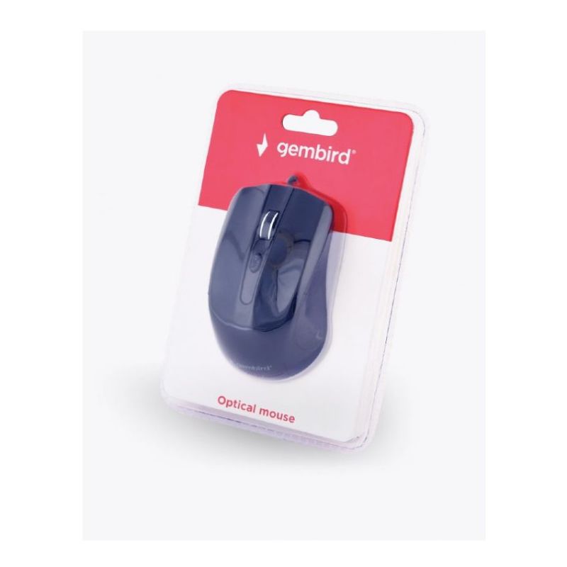 Gembird MUS-4B-01 Ratón USB Negro 4 Btones imagen 4