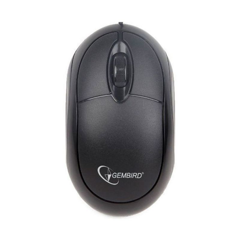 Gembird MUS-U-01 Ratón USB Negro 3 Botones
