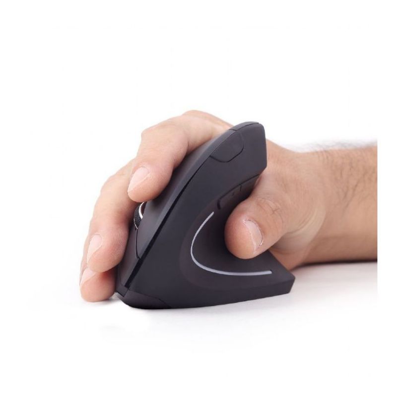 Gembird MUSW-ERGO-01 Ratón Inalámbrico Ergonómico Negro imagen 5