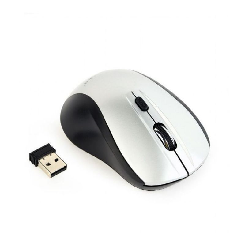 Gembird Ratón Inalámbrico Blanco-Negro 4 Botones imagen 2