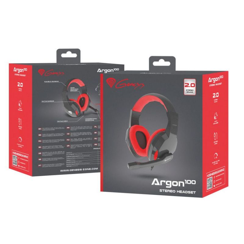 Genesis Argon 100 Auriculares Gaming Rojo imagen 5