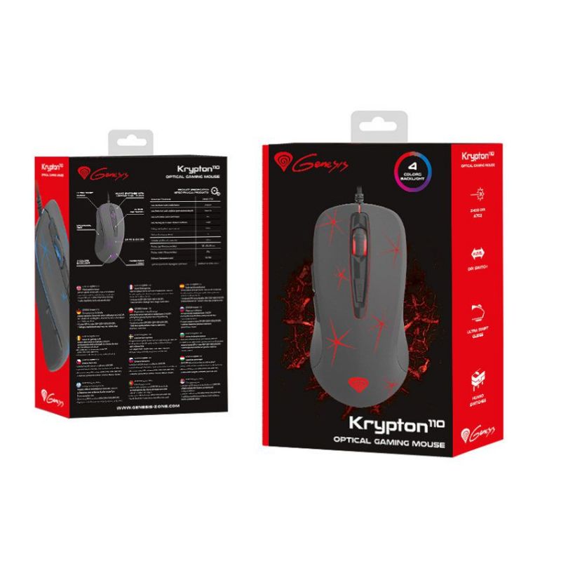 Genesis Krypton 110 Ratón Gaming USB 2400 Dpi imagen 5