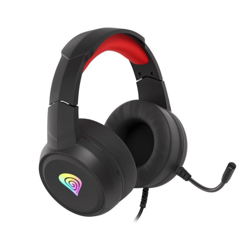 Genesis Neon 200 Auriculares con Micrófono Gaming Rojo RGB