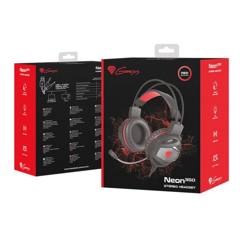Genesis Neon 350 Auriculares Gaming con Vibración imagen 5