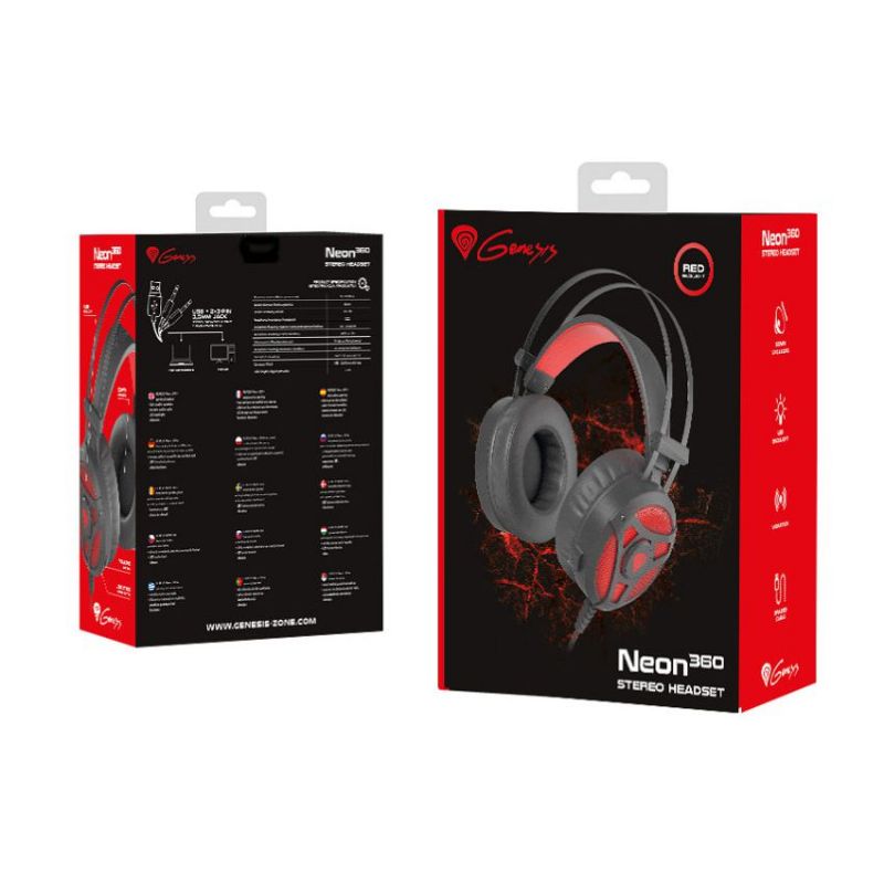 Genesis Neon 360 Auriculares Gaming con Vibración imagen 5