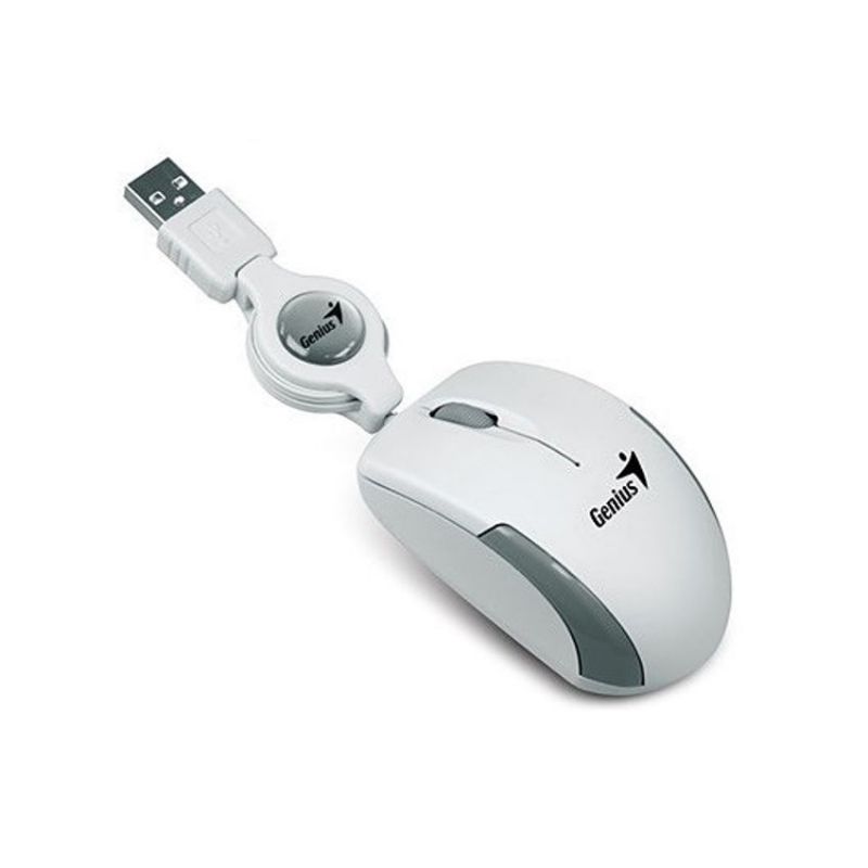 Genius Micro Traveler V2 Ratón USB Blanco