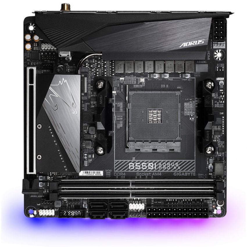Gigabyte B550i Aorus Pro AX Placa Base MiniITX AM4 imagen 2