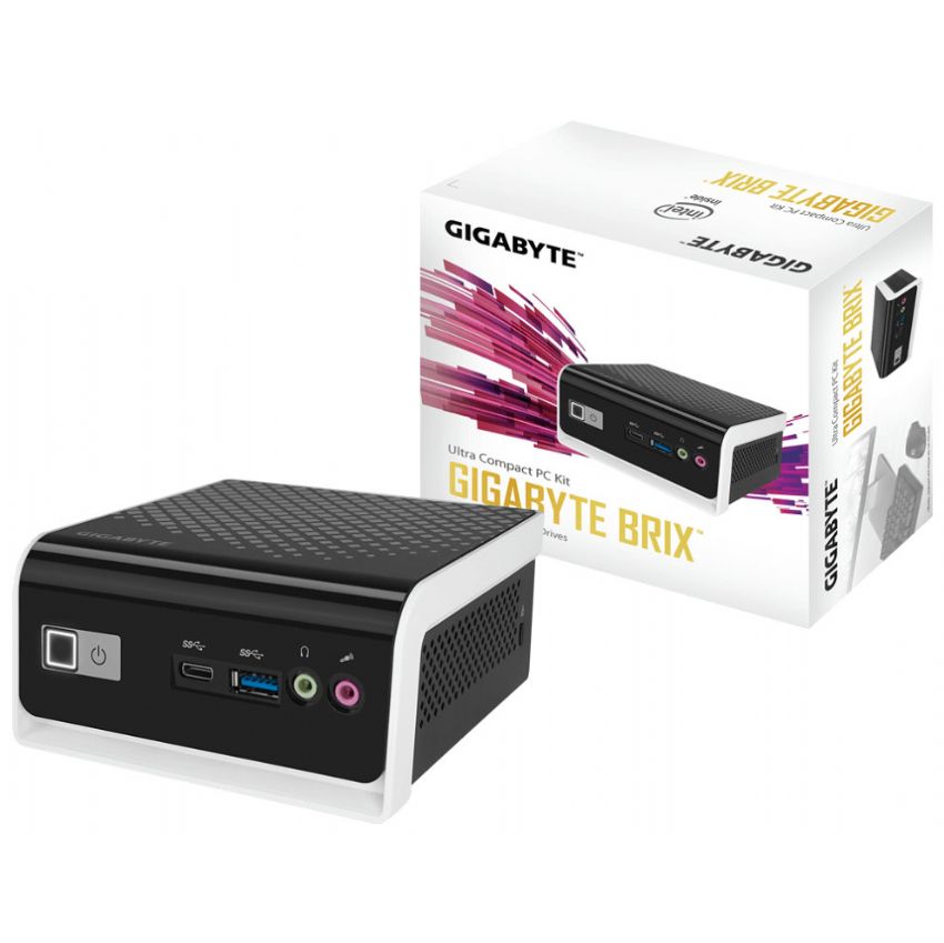 Gigabyte BRIX BLCE-4000 Barebone Caja Fuente Placa y Celeron N4000 Sin HDD ni RAM