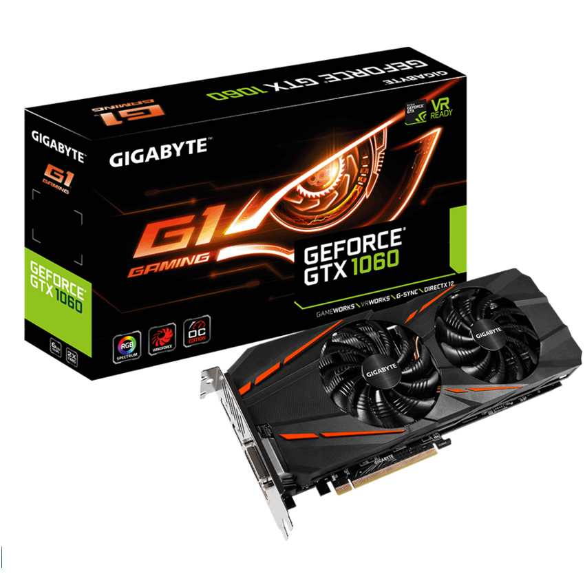 Gigabyte GTX1060 6GB DDR5 G1 Gaming 6G