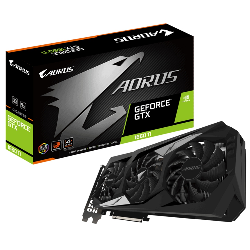 Gigabyte GeForce Aorus GTX 1660Ti 6 Gb. DDR6