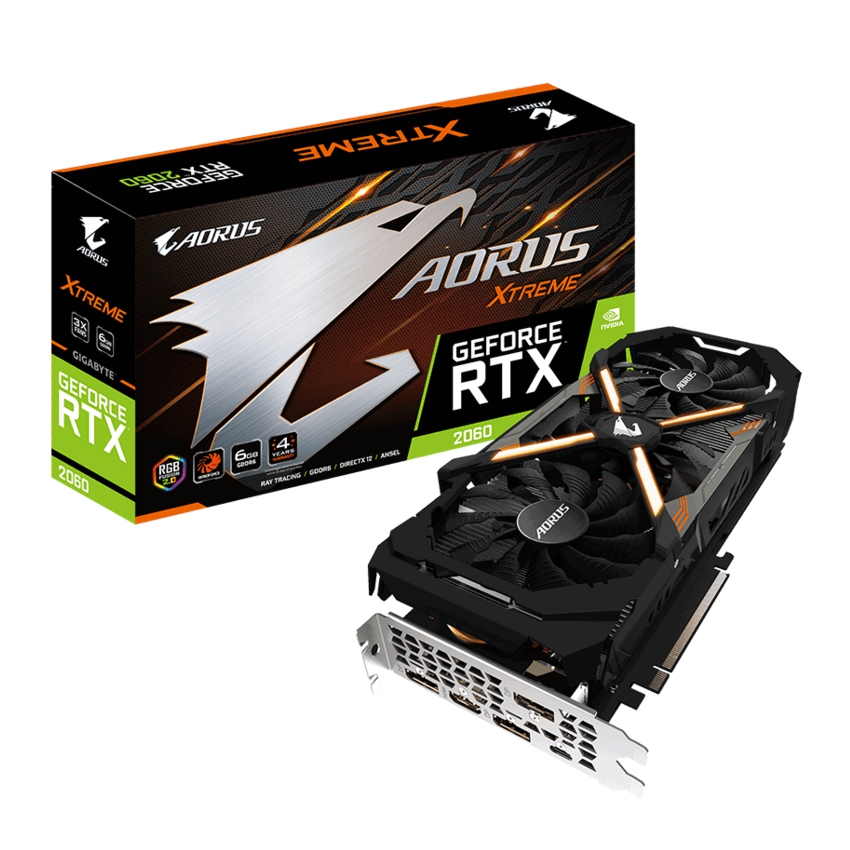 Gigabyte GeForce Aorus Xtreme RTX 2060 6 Gb. DDR6