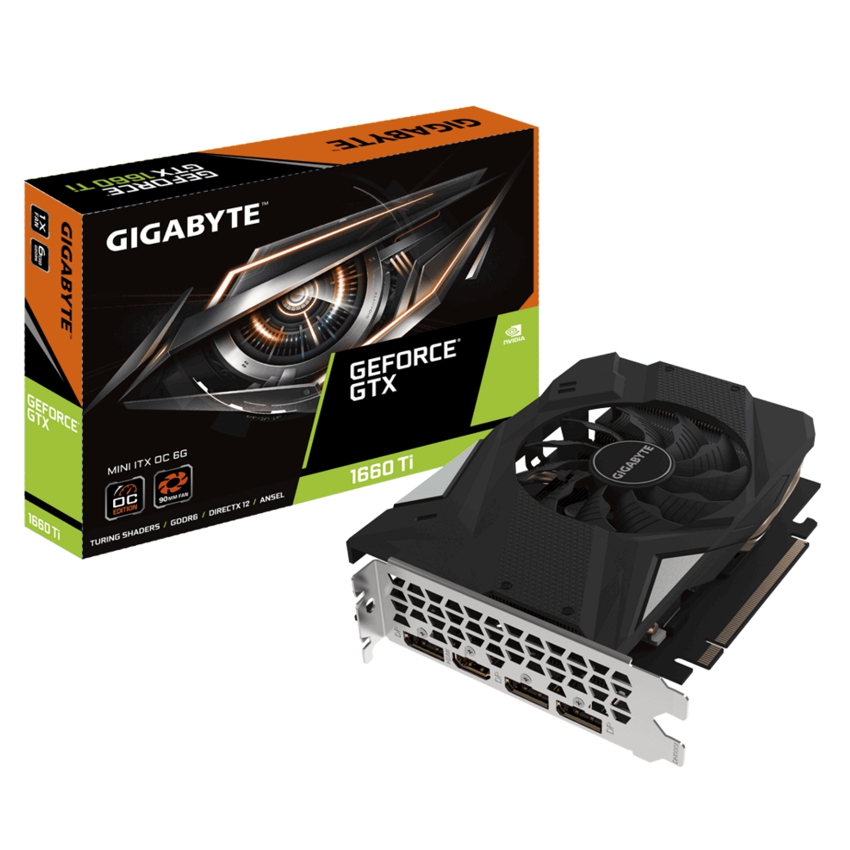 Gigabyte GeForce GTX 1660Ti Mini ITX OC 6 Gb. DDR6