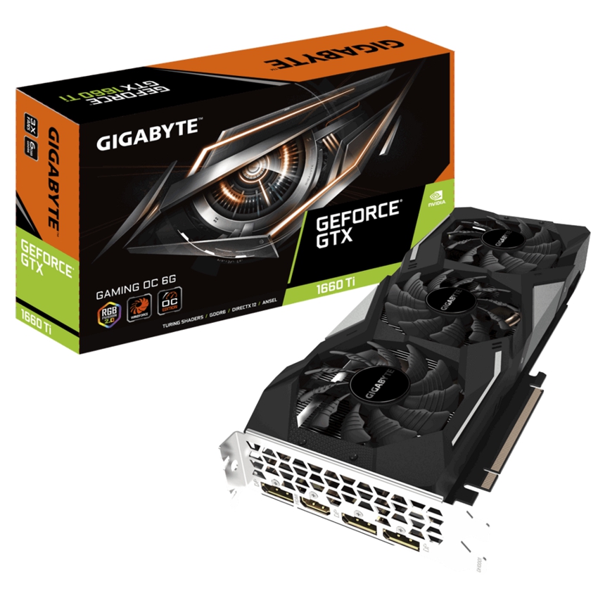 Gigabyte GeForce Gaming GTX 1660 OC 6 Gb. DDR6