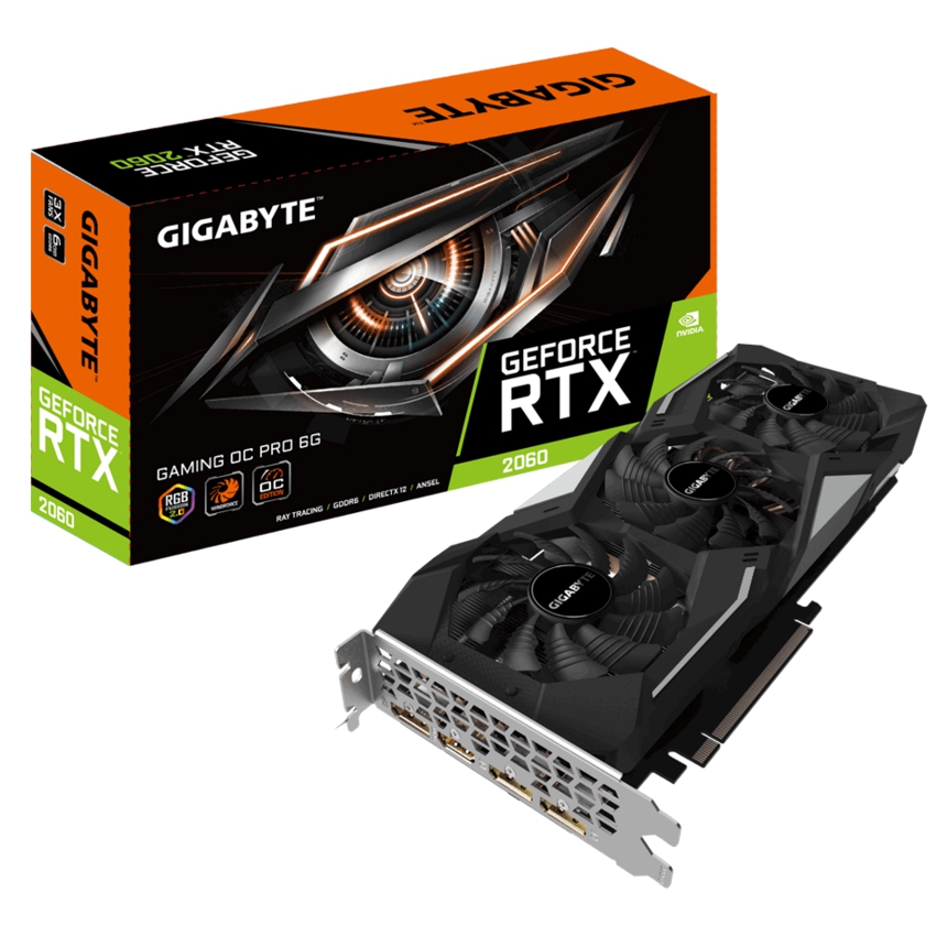 Gigabyte GeForce Gaming RTX 2060 OC Pro 6 Gb. DDR6