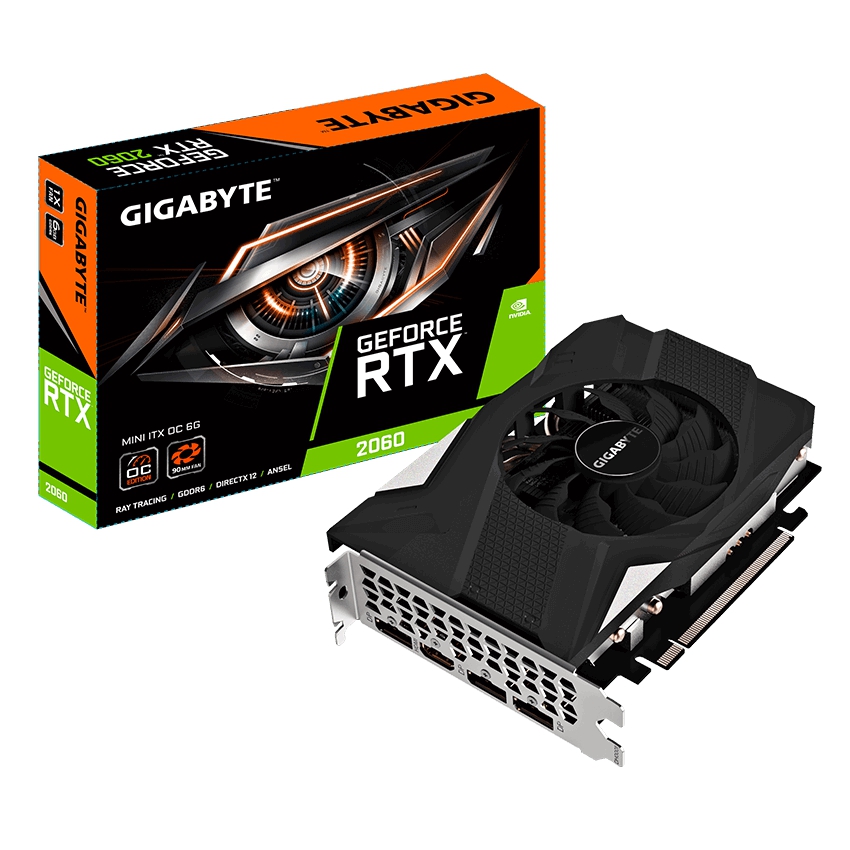 Gigabyte GeForce RTX 2060 Mini ITX OC 6Gb DDR6 Rev2.0