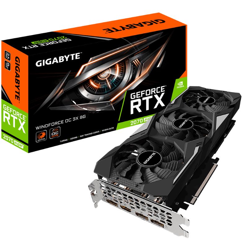 Gigabyte GeForce RTX 2070 Super WindForce 8 GB DDR6 OC
