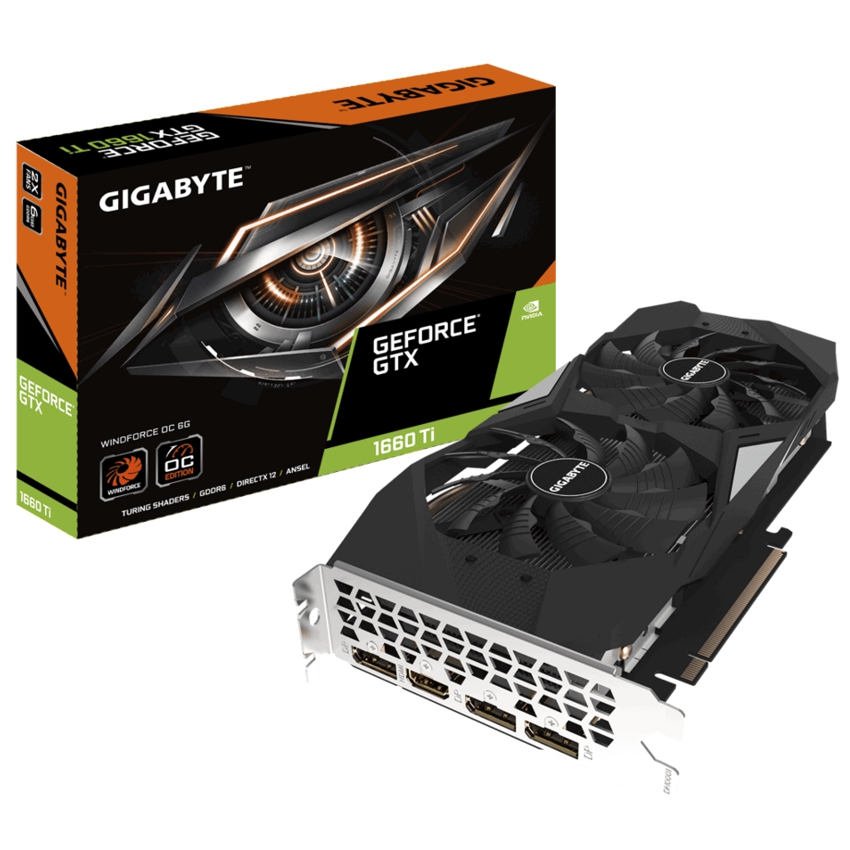 Gigabyte GeForce WindForce GTX 1660Ti OC 6 Gb. DDR6