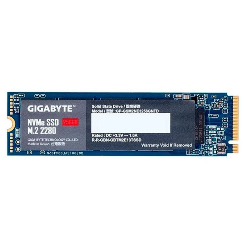 Gigabyte M.2 Nvme PCI-E x2 256 GB