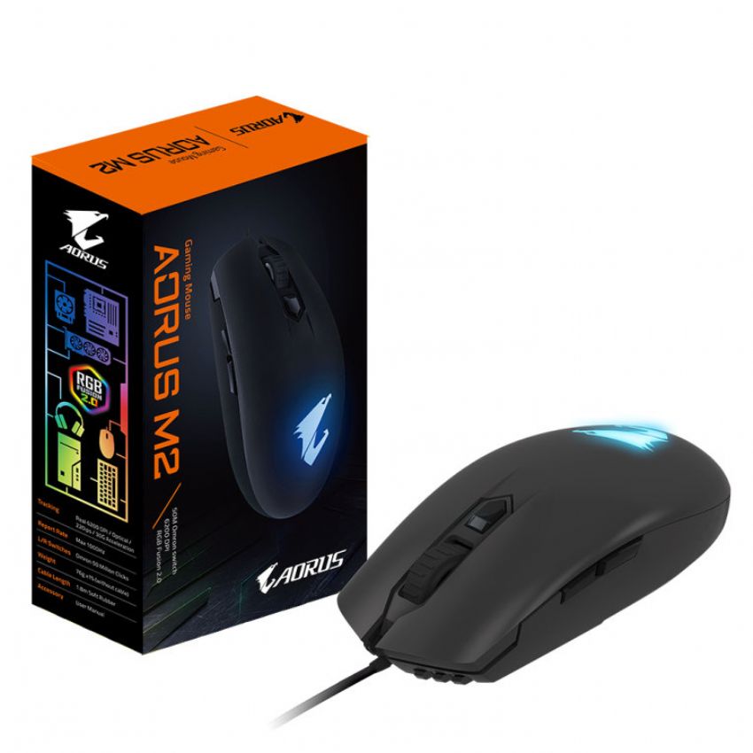 Gigabyte M2 Aorus Ratón Gaming 6200DPI RGB imagen 5